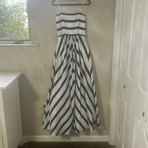 Black-and-white formal dress